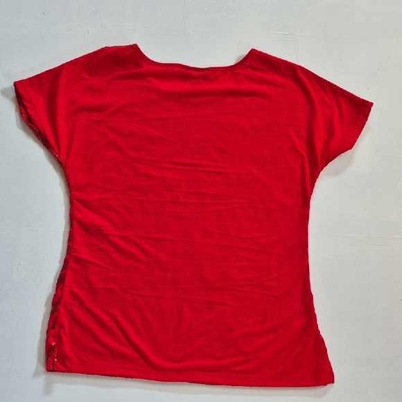 Cathy Daniels Scarlet Sequin Blouse - Picture 5 of 5